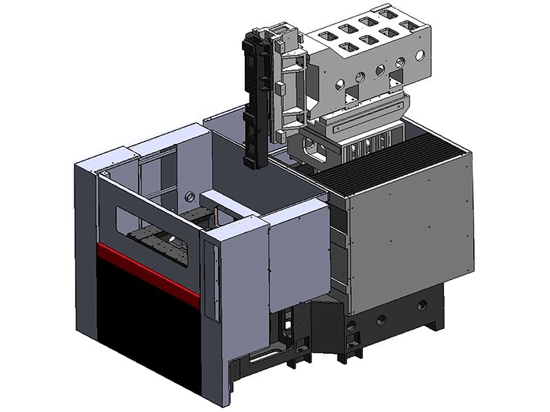 High-rigidity Cast Structure of the EDM Machine.